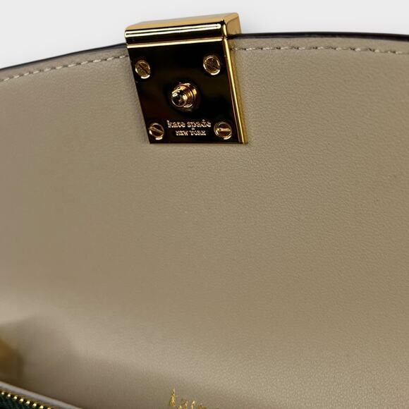 Kate Spade Dakota Croc-embossed Flap Wristlet in Rock Garden Green NEW - Picture 8 of 12